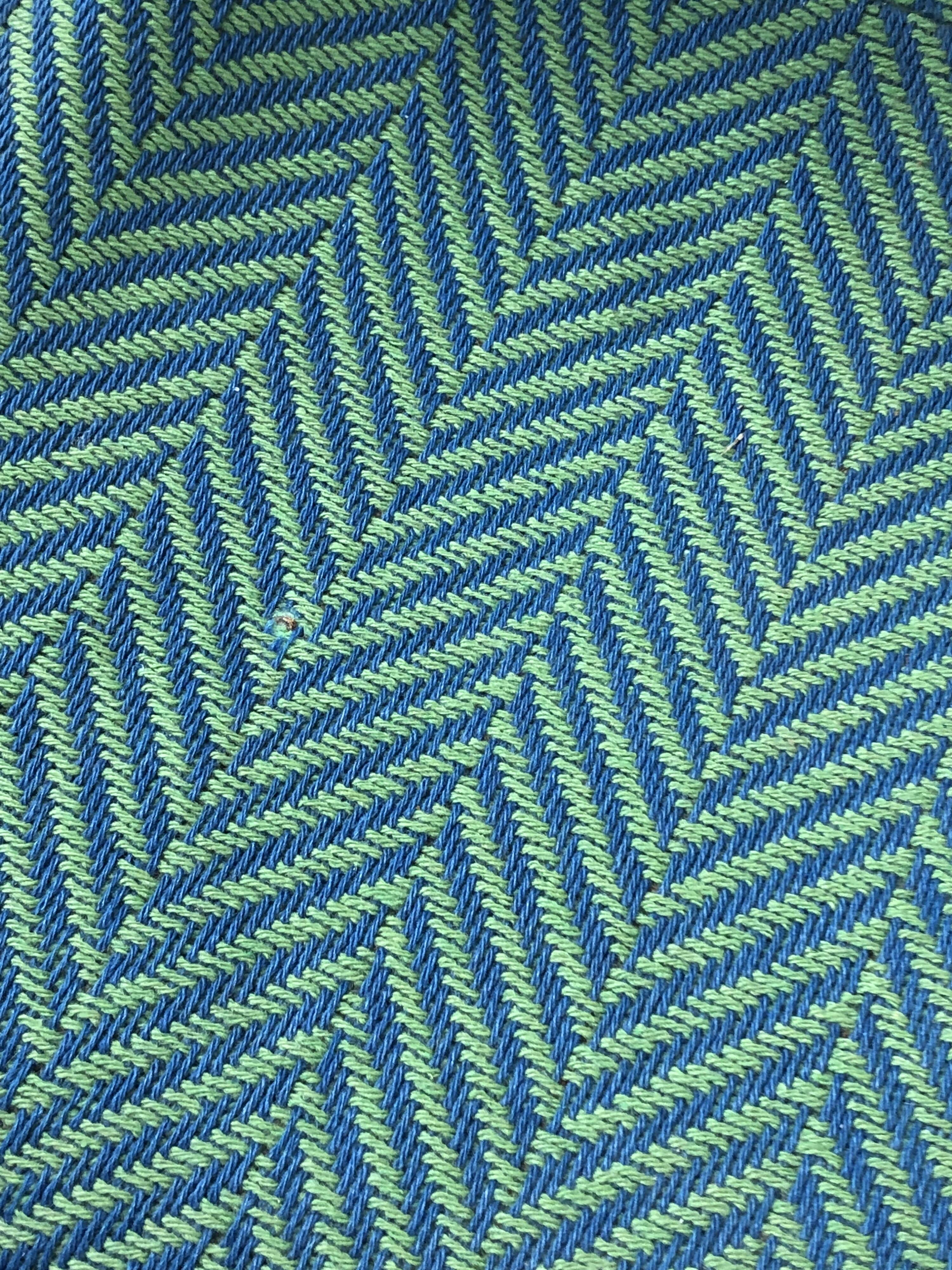 Pair of chairs low base Charles and Ray Eames, fabric Alexander Girard, ed. Herman Miller, 1970