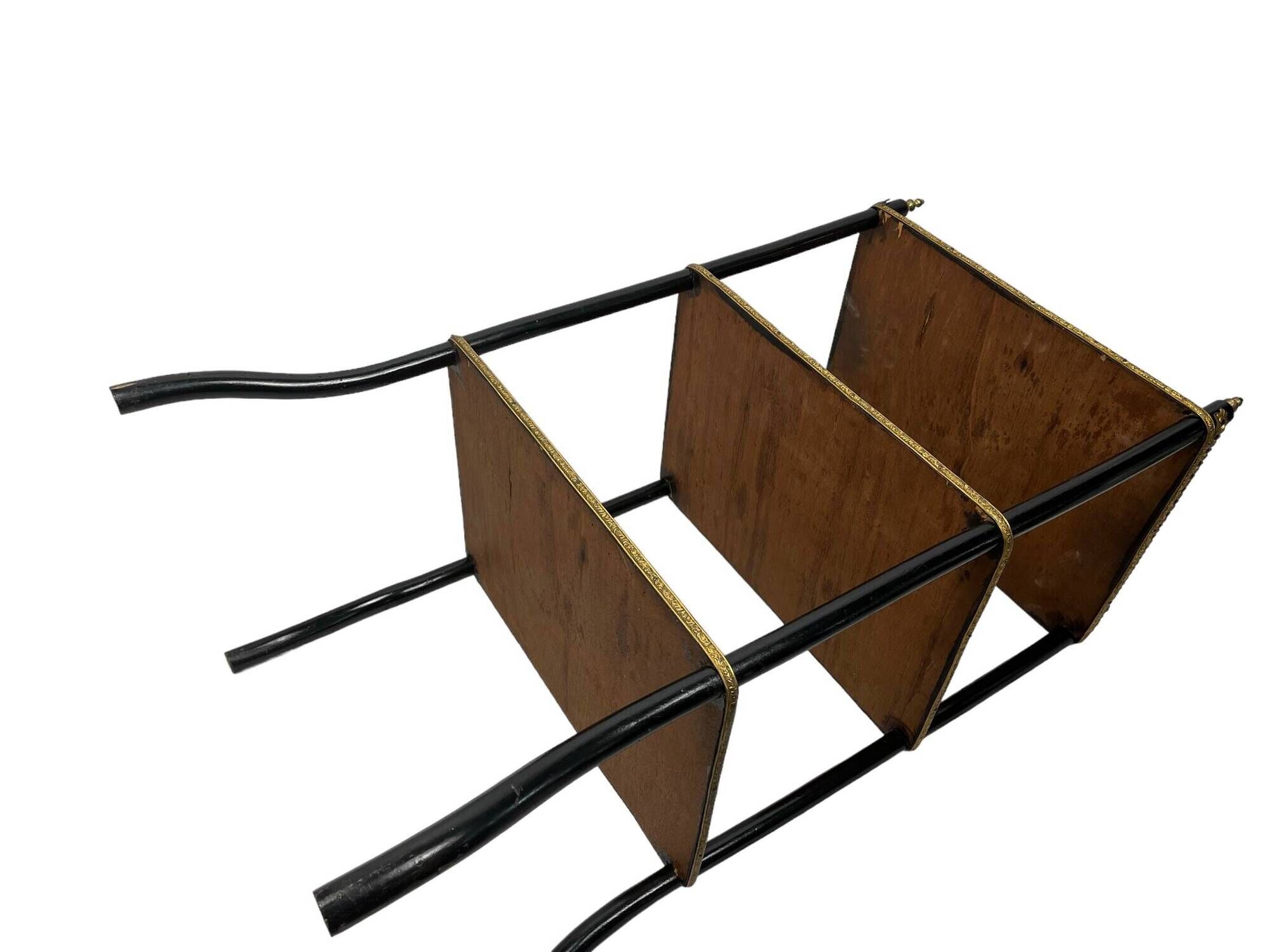 Old three-level Napoleon III marquetry sideboard, late 19th century