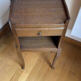 Wooden bedside table