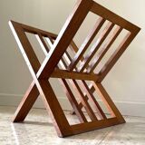 Vintage geometric magazine rack