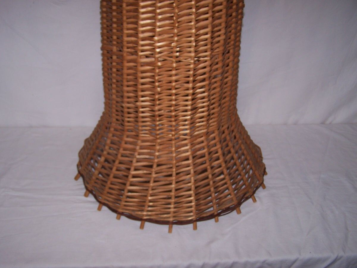 Floor lamp rattan - 50s