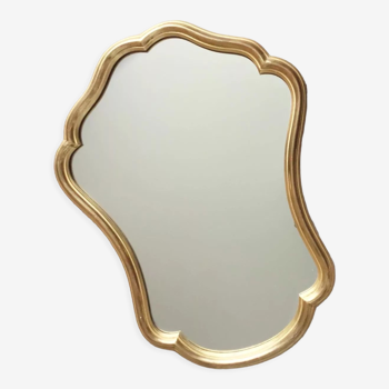 Miroir doré vintage, 59x46 cm