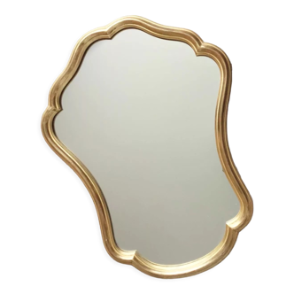 Miroir doré vintage, 59x46 cm