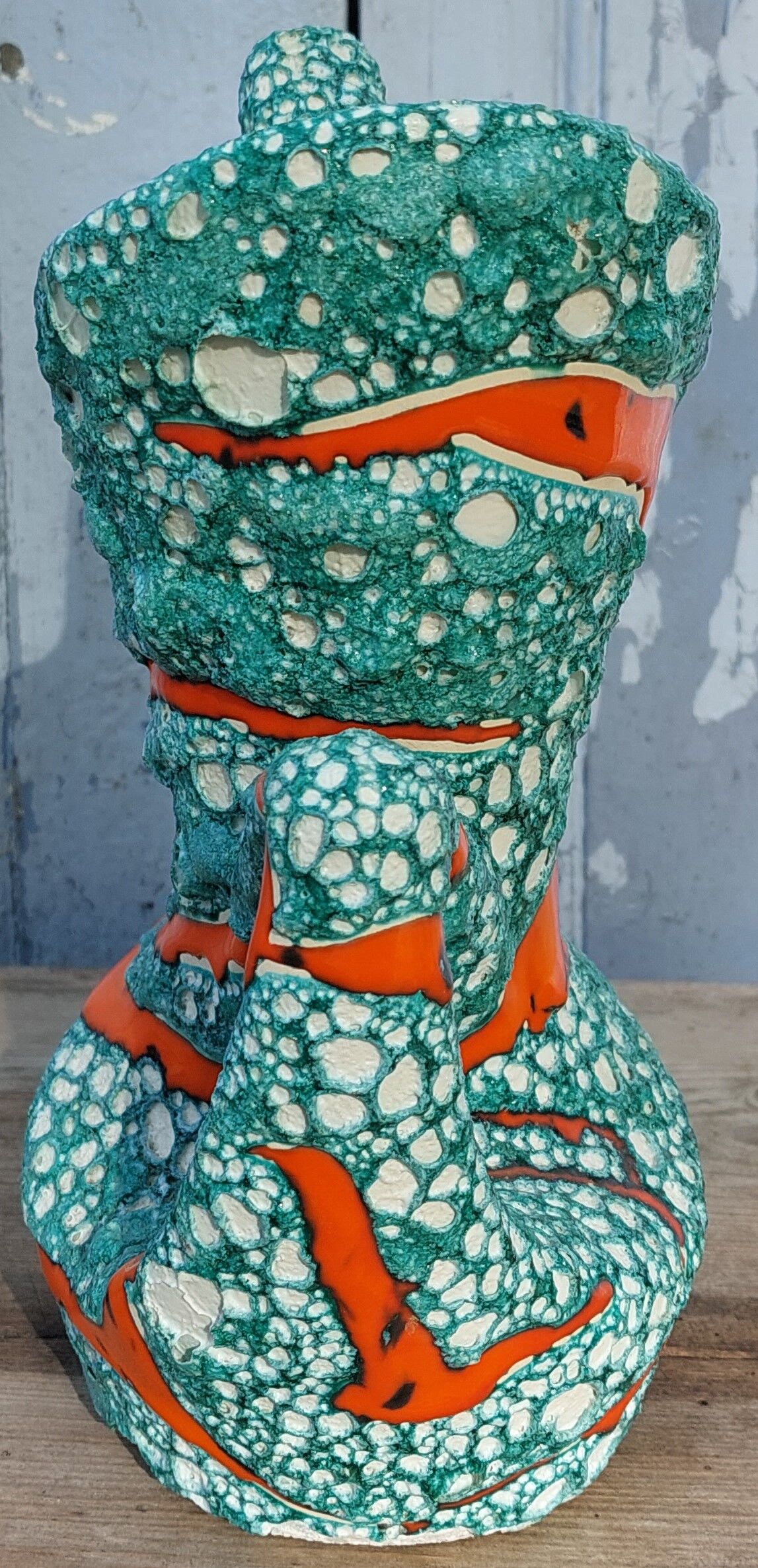 Vase vallauris fat lava