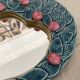 Mithé Espelt Mirror — Turquoise Foliage & Pink Berries