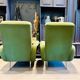 Pair of vintage mid-century organic design armchairs.