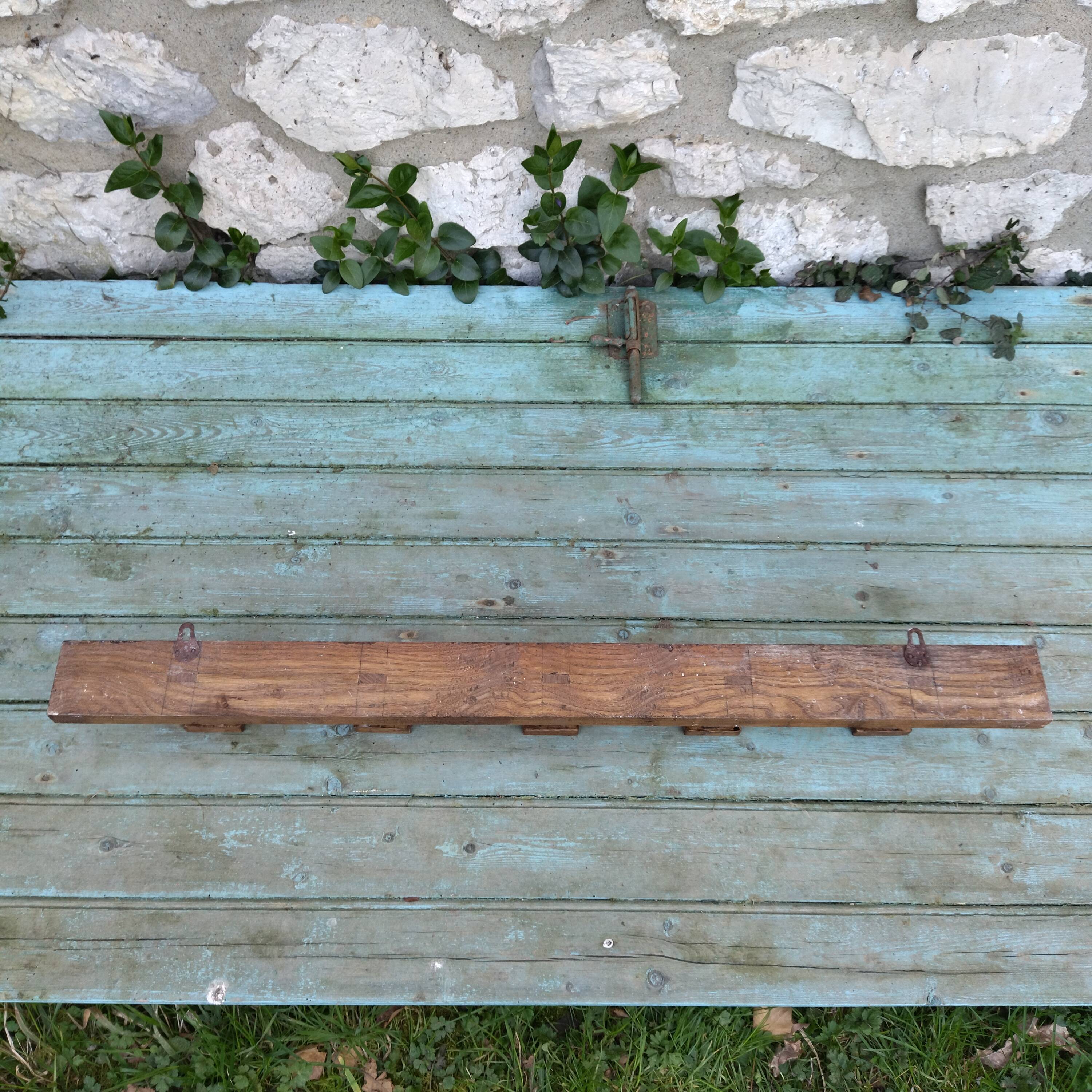 Coat rack raw wood 50s