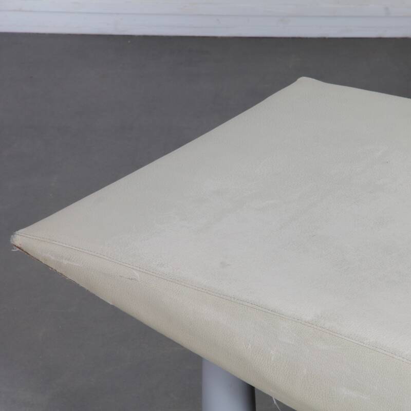 Faux leather bench from the 1980s