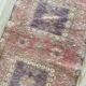 Petit tapis 2x3, tapis de porte vintage, tapis turc, mini tapis, tapis noué à la main en laine