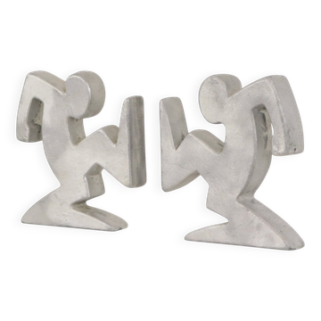Supports de livres en métal design – La Linea (Osvaldo Cavandoli)