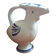 Vintage zoomorphic bird-shaped ceramic vase from Biot