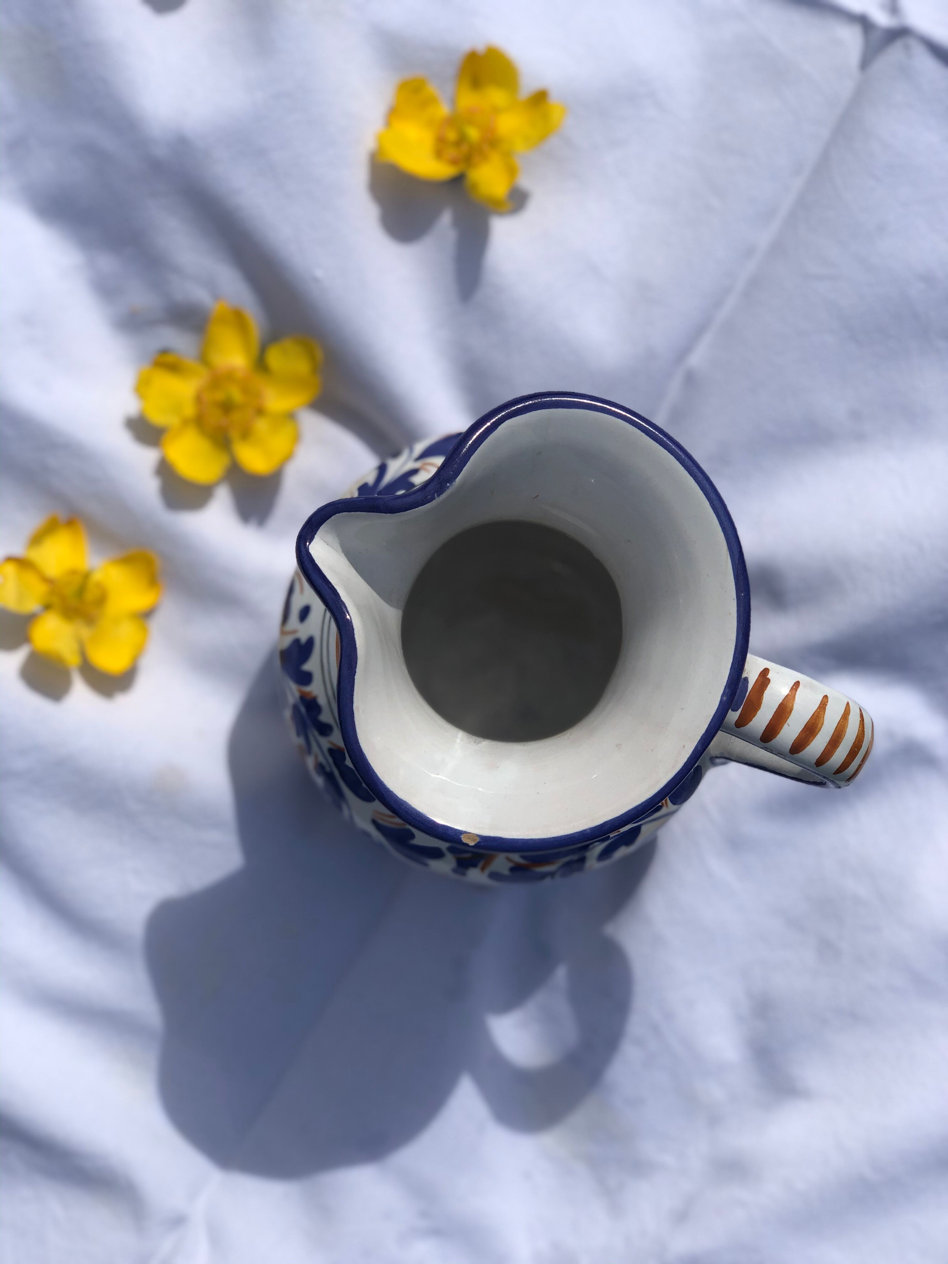 Deruta ceramic carafe