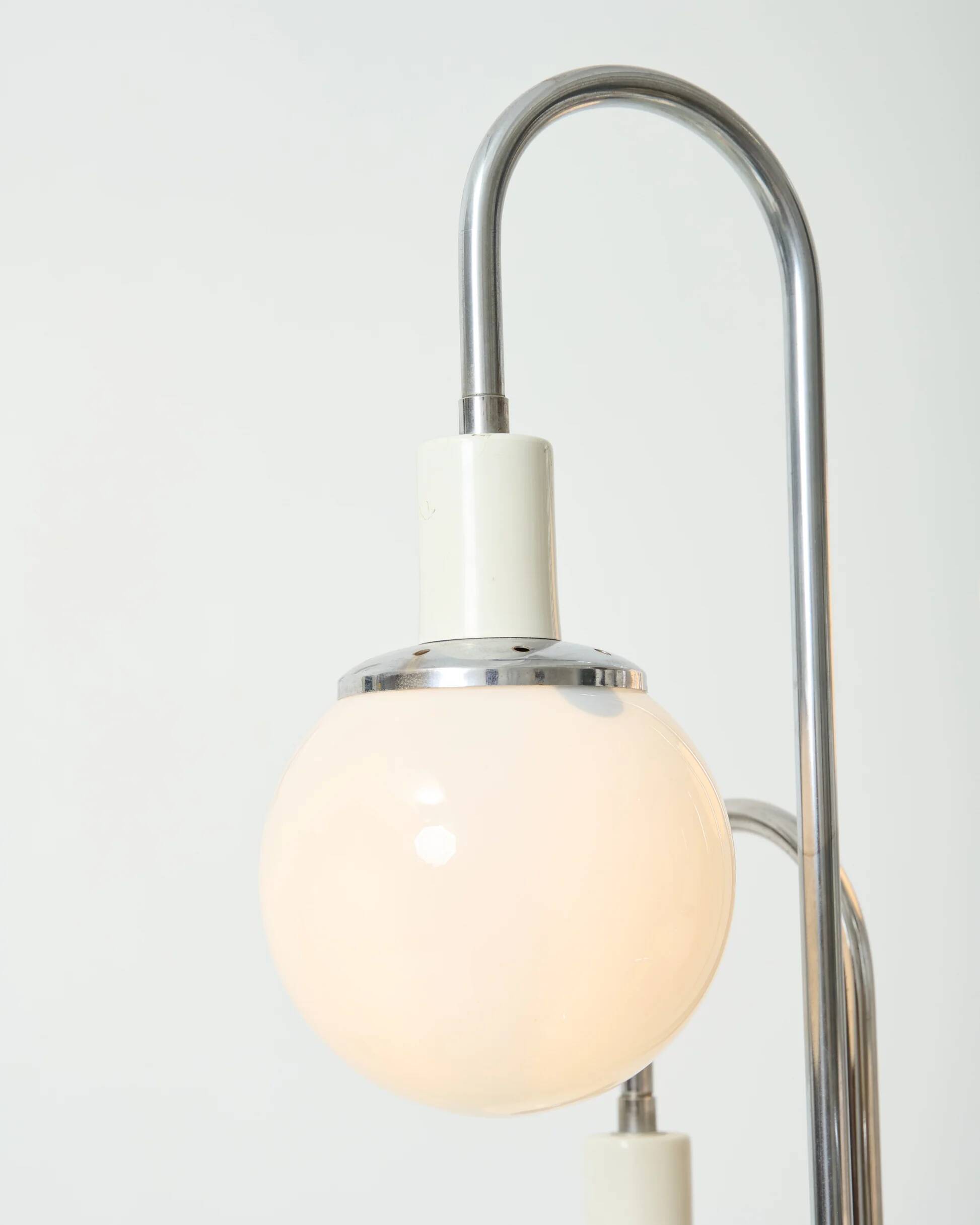 Lustre cascade with five opalines, Italy, 1960s