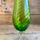 Vase vintage en verre empoli vert