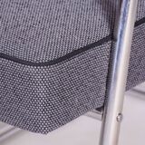 Restored Bauhaus Armchair, by Karel Josef Říha, New Upholstery, Czech, 1930s