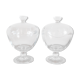 Set of 2 glass candy dispensers
