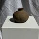 Small round ancient vase in engraved terracotta, Indonesian polychromy H10 D1