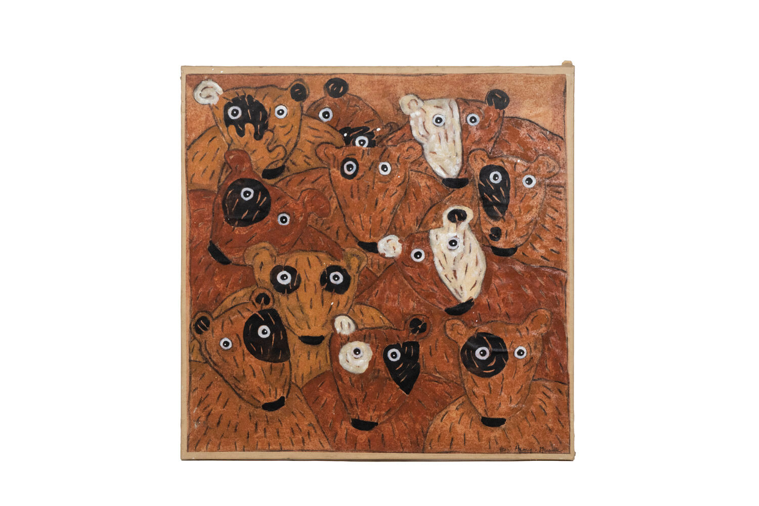 Hervé Maury, Painting of bears, contemporary work