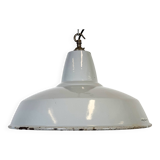 Industrial Grey Enamel Factory Pendant Lamp from Thorlux, 1960s