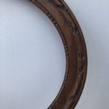 Wooden oval frame