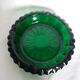 Green glass ashtray