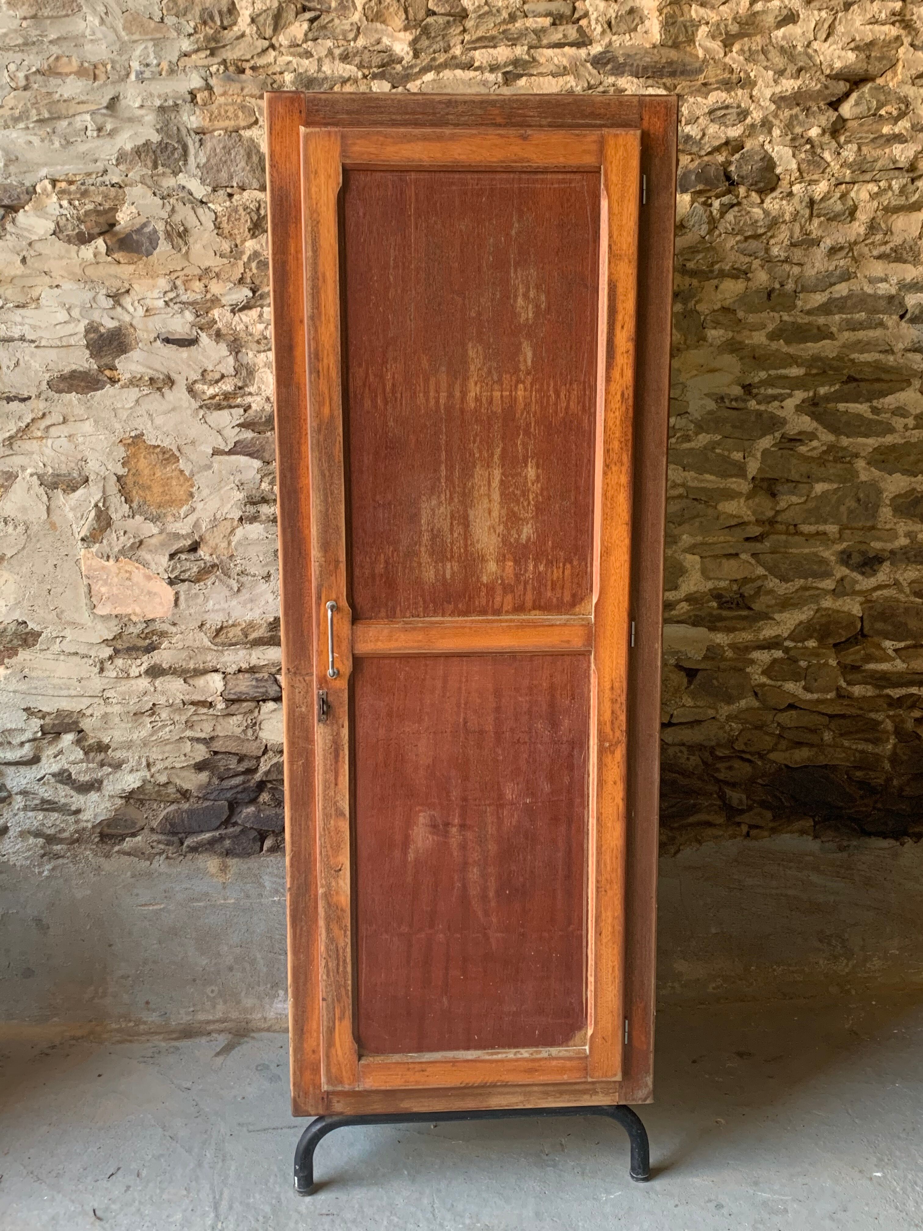 Armoire d’école en bois 1 porte