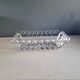 Vintage bread basket in forged chrome-plated metal