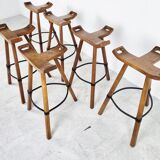 Mid century brutalist bar stools, 1960s