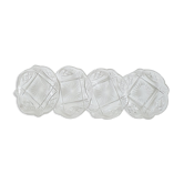 4 flat glass plates