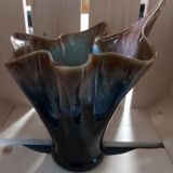 Vase numéroté style Vallauris forme drapé