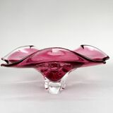 Art Glass Bowl by designer Josef Hospodka for Chribska Glassworks, 1960's