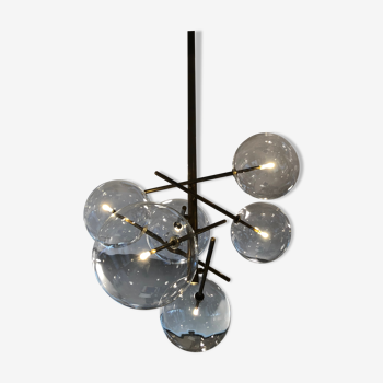 Suspension luminaire boules en verre