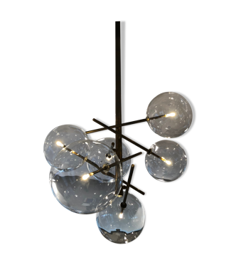 Suspension luminaire boules en verre