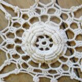 Hand crocheted bed top