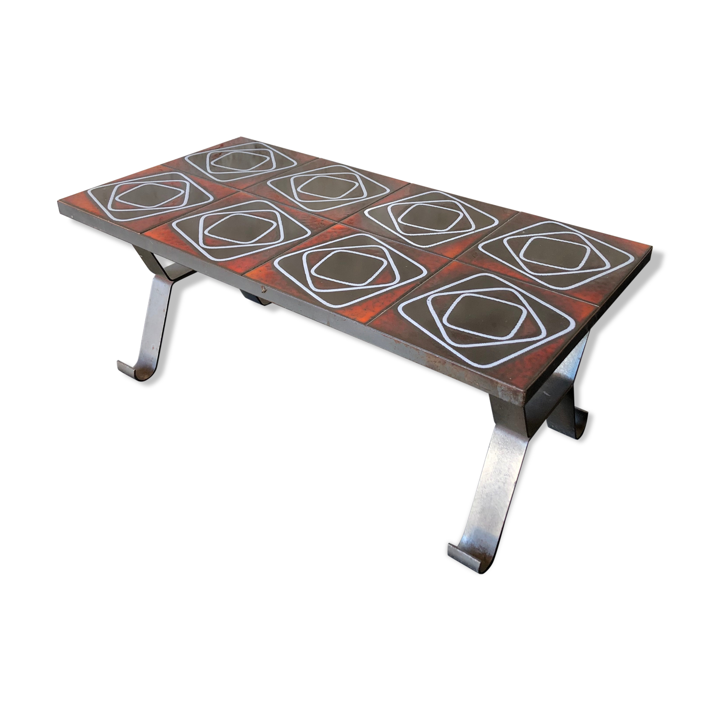 60's ceramic coffee table