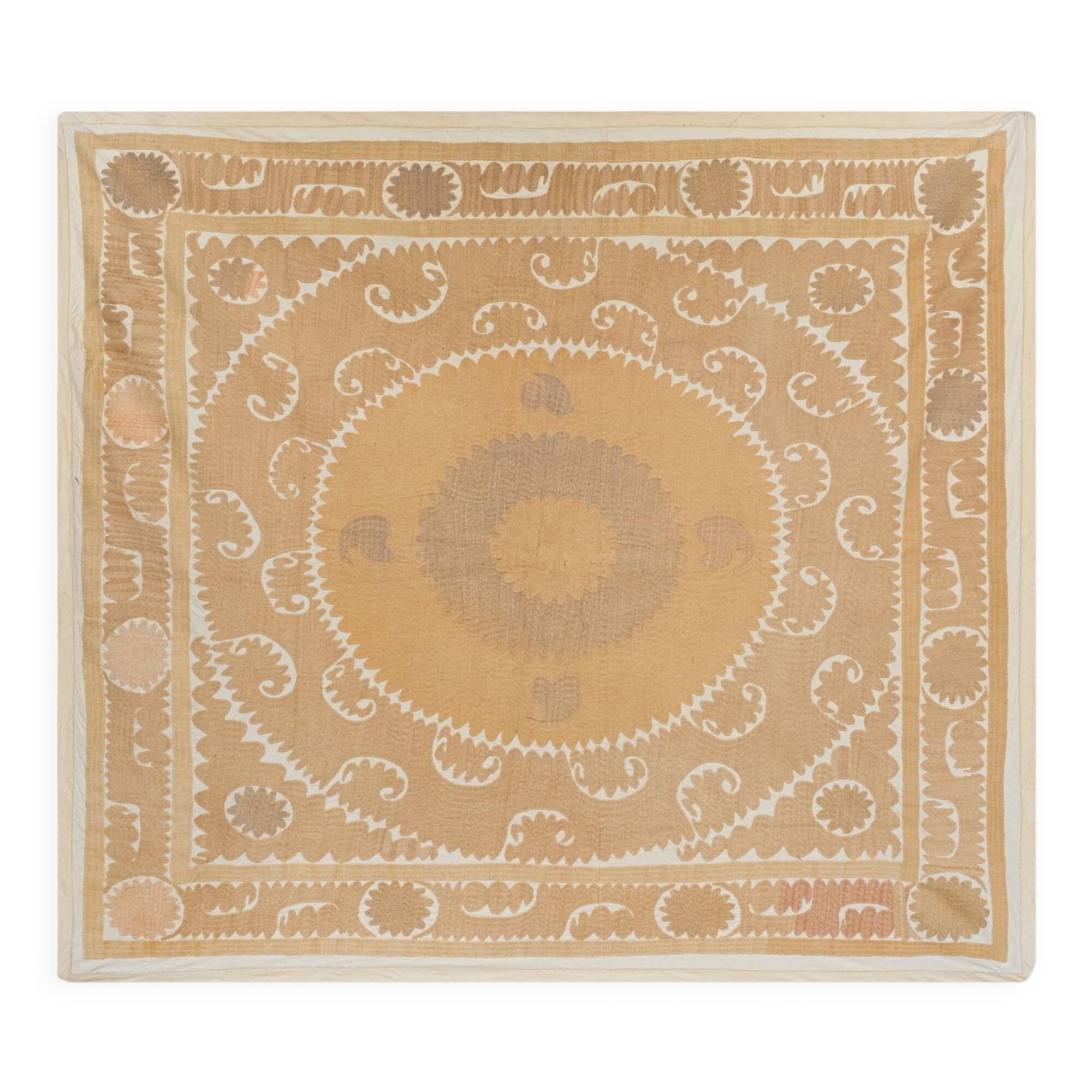 Vintage Turkish hand-knotted rug 153x164 cm