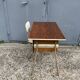Small vintage desk with formica drawers and 70s chair