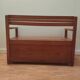 Vintage chest bench with backrest and armrests