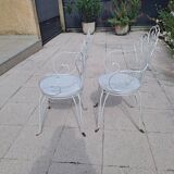 2 fauteuils en fer forgé