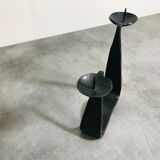 Modernist brutalist candle holder