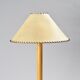 Turned wooden table lamp, French work, 1970s.