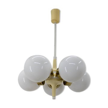 Lustre space age poutnik par Elektroinstala Decin, années 1970