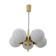 Lustre space age poutnik par Elektroinstala Decin, années 1970