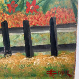 Oil painting on wood