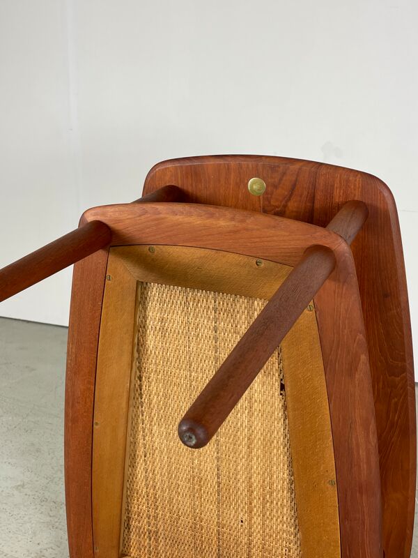 Table basse en teck danois par Peter Hvidt France & Son 60s