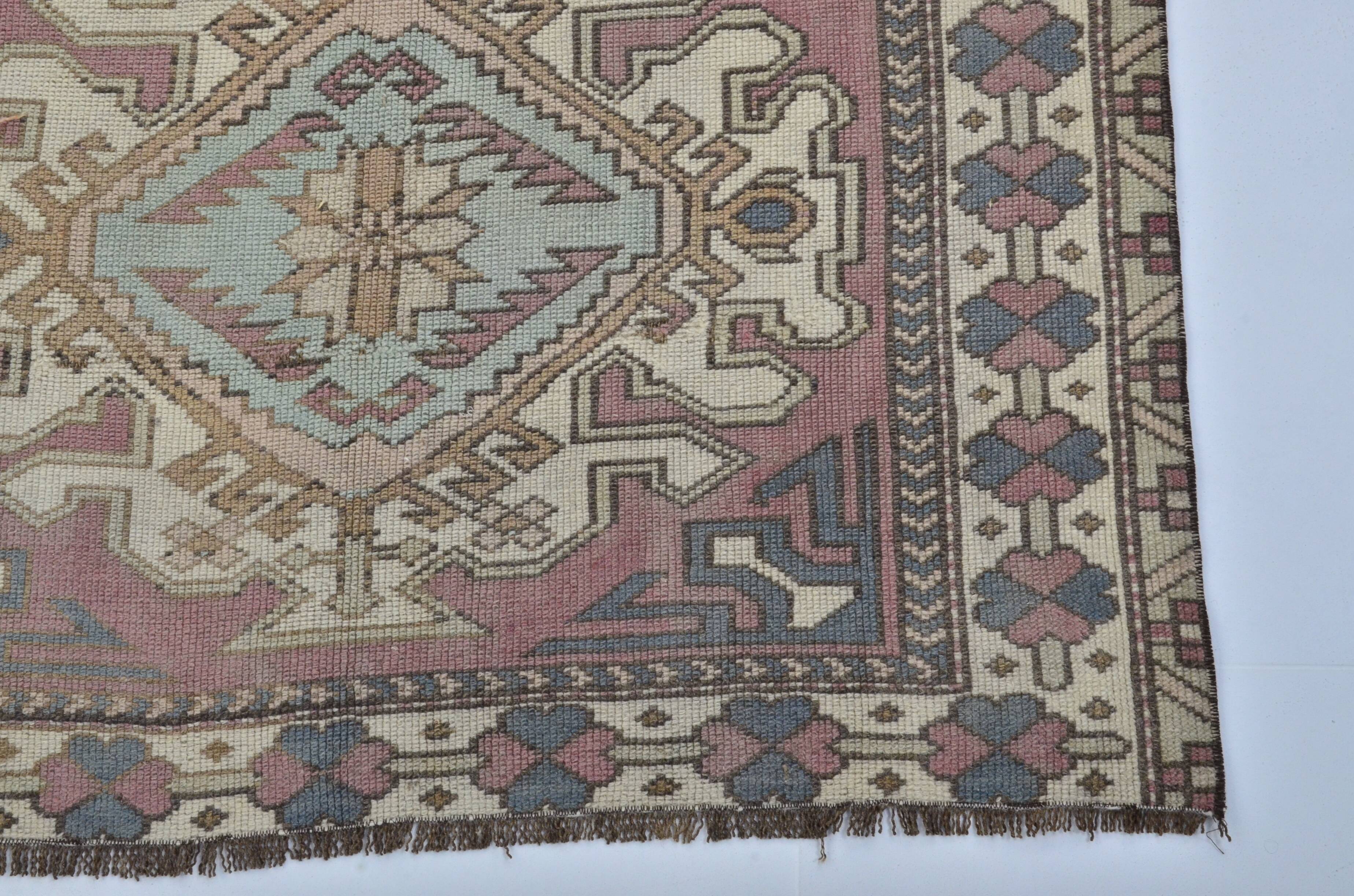 Oushak Vintage Handknotted Wool Rug sku 3438