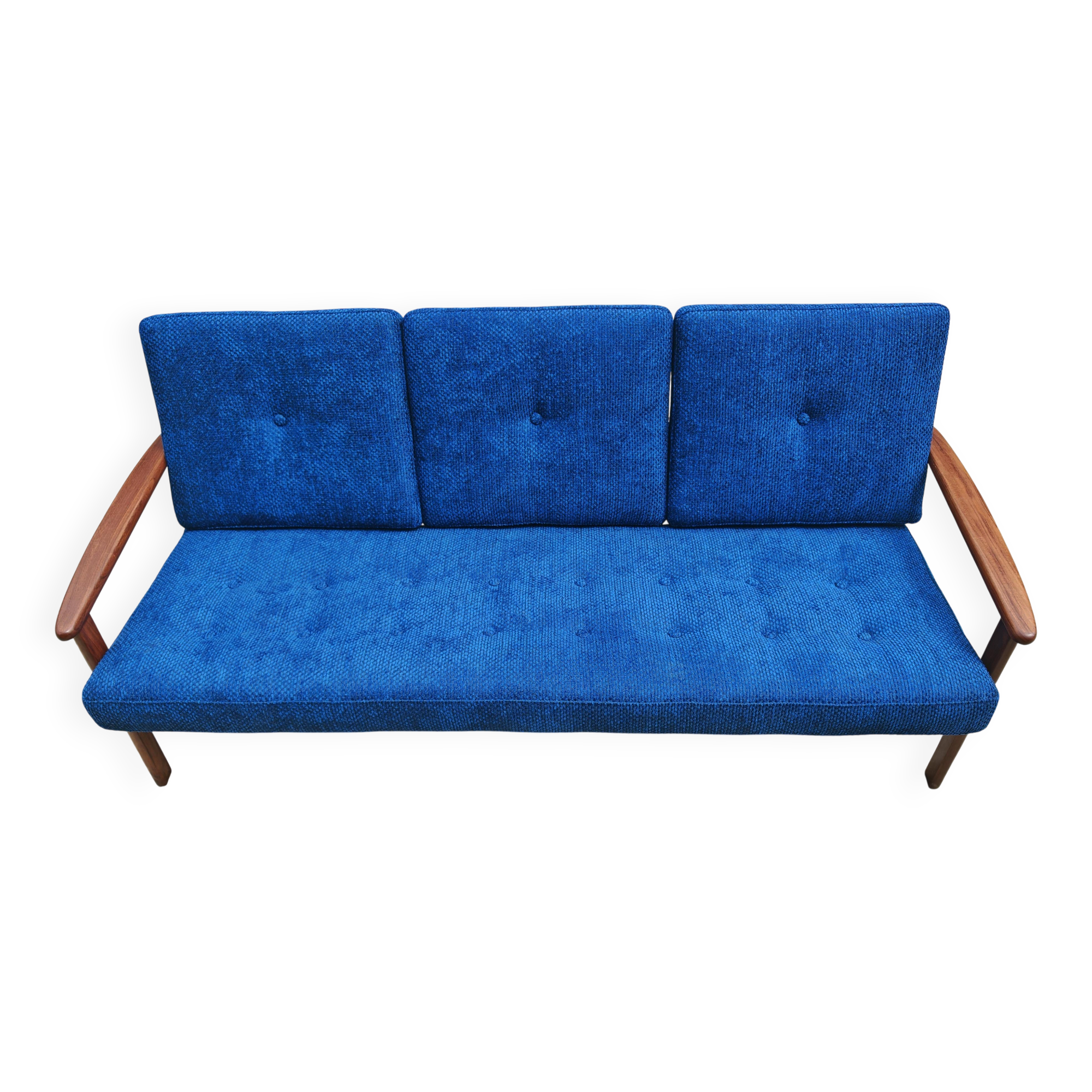 Mid Century 3-seater canapé in teak attributed to Arne Vodder.