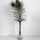 Vintage Biot blown glass soliflore vase with twisted bubbles