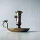 Antique brass candle holder
