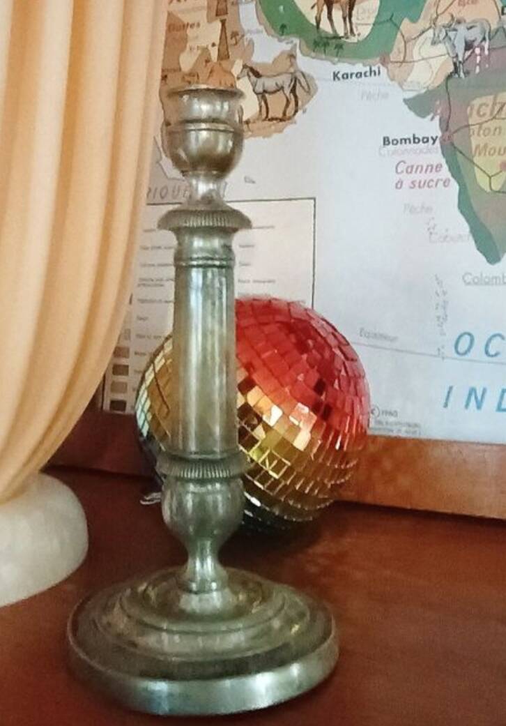 vintage brass candlestick